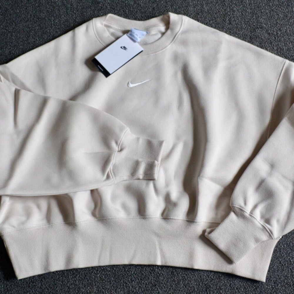 Nike Phoenix Fleece Oversize Crewneck Sweatshirt Oatmeal DQ5761 104